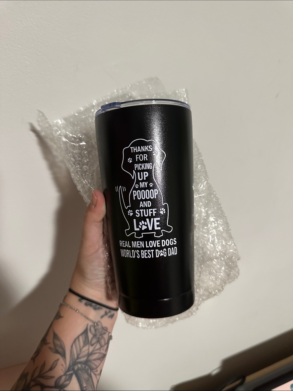 Dog Dad Travel Tumbler - World's Best Dog Dad